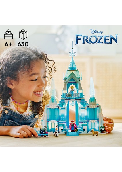 ® │ Disney Princess Elsa'nın Buz Sarayı 43244 - 6 Yaş & Üzeri Çocuklar için Yaratıcı Oyuncak Yapım Seti (630 Parça)