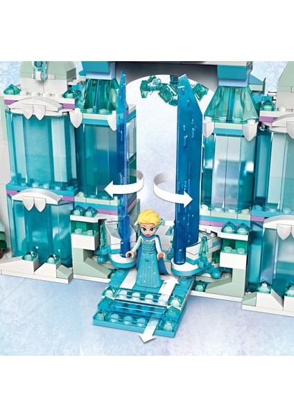 ® │ Disney Princess Elsa'nın Buz Sarayı 43244 - 6 Yaş & Üzeri Çocuklar için Yaratıcı Oyuncak Yapım Seti (630 Parça)