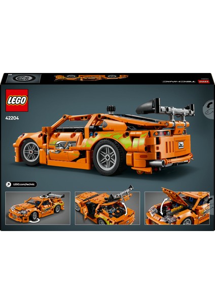 ® Technic Fast and Furious Toyota Supra MK4 42204 - 9 Yaş & Üzeri Çocuklar için Yaratıcı Oyuncak Yapım Seti (810 P)