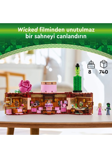 ® Wicked Glinda ve Elphaba'nın Yurdu 75683 - 8 Yaş & Üzeri Çocuklar için Yaratıcı Oyuncak Yapım Seti (740 Parça)