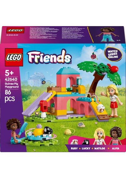 ® Friends Ginepig Oyun Parkı 42640 - 5 Yaş & Üzeri Çocuklar için Yaratıcı Oyuncak Yapım Seti (86 Parça)