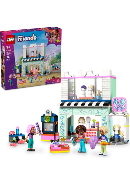 ® Friends Kuaför ve Aksesuar Mağazası 42662 - 7 Yaş & Üzeri Çocuklar için Yaratıcı Oyuncak Yapım Seti (347 Parça)