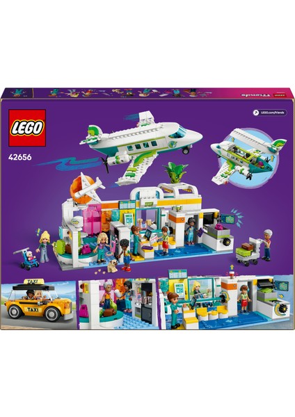 ® Friends Heartlake City Havaalanı ve Uçak 42656 - 8 Yaş & Üzeri Çocuklar için Yaratıcı Oyuncak Yapım Seti (958 Parça)