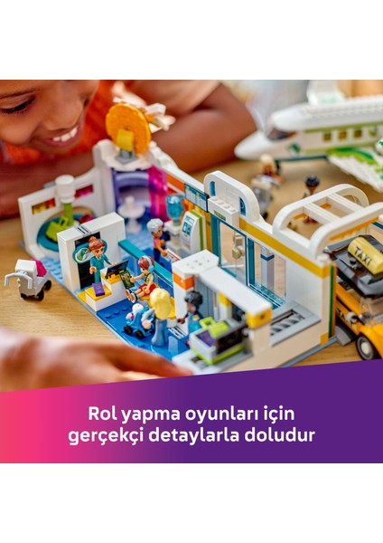 ® Friends Heartlake City Havaalanı ve Uçak 42656 - 8 Yaş & Üzeri Çocuklar için Yaratıcı Oyuncak Yapım Seti (958 Parça)