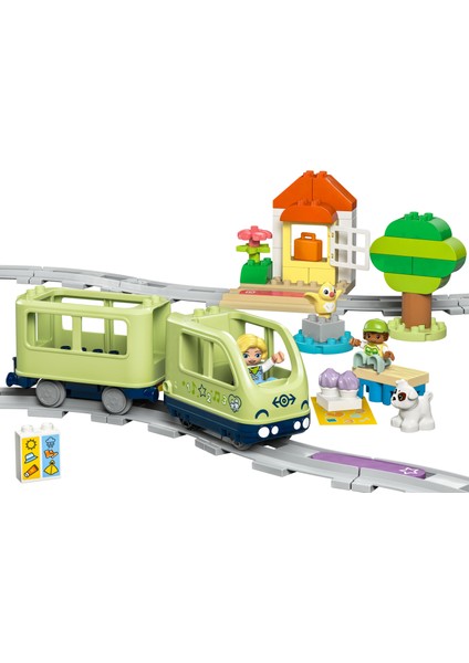 ® DUPLO® İnteraktif Macera Treni 10427 - 2 Yaş & Üzeri Çocuklar için Eğitici Oyuncak Yapım Seti (57 Parça)