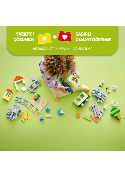 ® DUPLO® İnteraktif Macera Treni 10427 - 2 Yaş & Üzeri Çocuklar için Eğitici Oyuncak Yapım Seti (57 Parça)