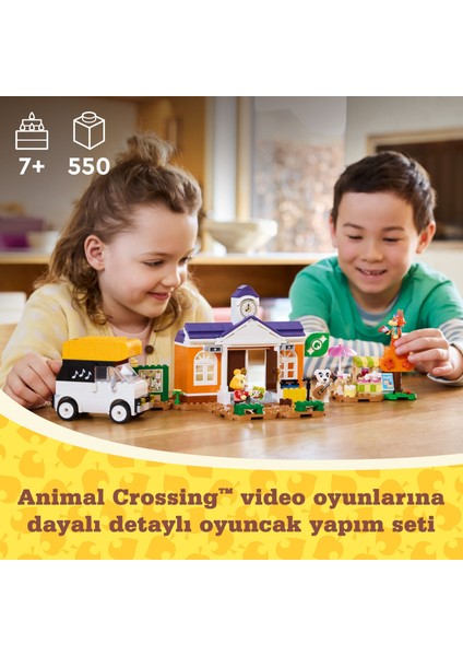 ® Animal Crossing™ K.K. Meydan Konseri 77052 - 7 Yaş & Üzeri Çocuklar için Yaratıcı Oyuncak Yapım Seti (550 Parça)