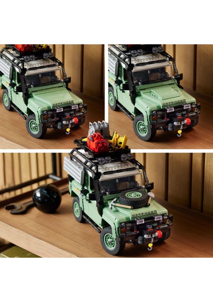 ® Icons Land Rover Klasik Defender 90 10317 - Yetişkinler için Yaratıcı Model Yapım Seti (2336 Parça)