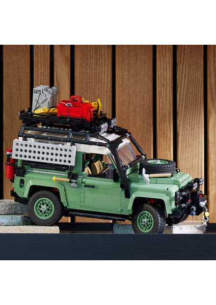 ® Icons Land Rover Klasik Defender 90 10317 - Yetişkinler için Yaratıcı Model Yapım Seti (2336 Parça)
