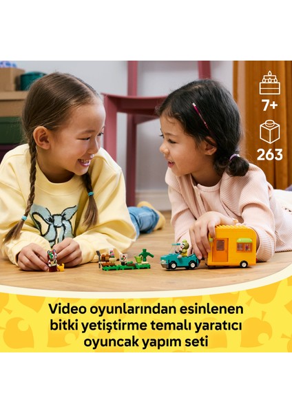 ® Animal Crossing™ Leif Karavan ve Bahçe Dükkanı 77054 - 7 Yaş & Üzeri Çocuklar için Yaratıcı Oyuncak Yapım Seti (263 Parça)
