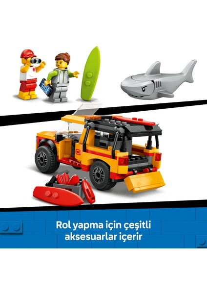 ® City Cankurtaran Kamyoneti 60453 - 6 Yaş & Üzeri Çocuklar için Yaratıcı Oyuncak Yapım Seti (214 Parça)