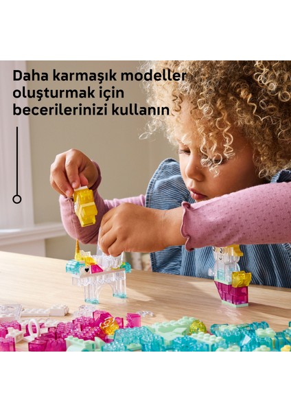 ® Classic Sihirli Saydam Kutu 11040 - 5 Yaş & Üzeri Çocuklar için Yaratıcı Oyuncak Yapım Seti (340 Parça)