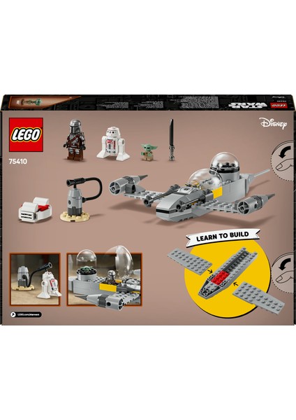 ® Star Wars™ Mando ve Grogu'nun N-1 Starfighter™’ı 75410 - 4 Yaş & Üzeri Çocuklar için Yaratıcı Oyuncak Yapım Seti (92 Parça)