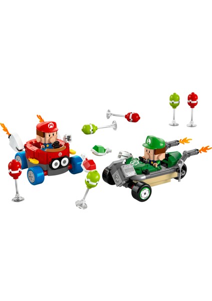 ® Super Mario™ Mario Kart™ – Baby Mario ile Baby Luigi 72034 - 8 Yaş & Üzeri Çocuklar için Oyuncak Yapım Seti (321 P)