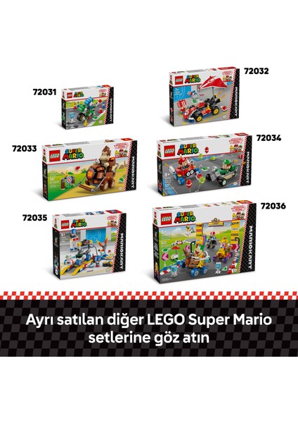 ® Super Mario™ Mario Kart™ – Baby Mario ile Baby Luigi 72034 - 8 Yaş & Üzeri Çocuklar için Oyuncak Yapım Seti (321 P)