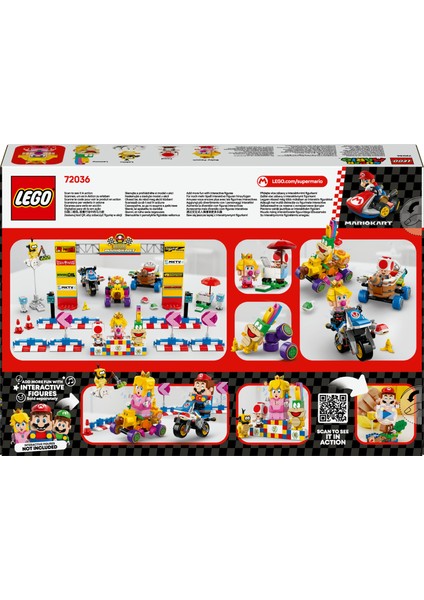 ® Super Mario™ Mario Kart™ – Baby Peach ve Grand Prix Seti 72036 - 8 Yaş & Üzeri Çocuklar için Oyuncak Yapım Seti (823 P)