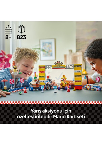 ® Super Mario™ Mario Kart™ – Baby Peach ve Grand Prix Seti 72036 - 8 Yaş & Üzeri Çocuklar için Oyuncak Yapım Seti (823 P)