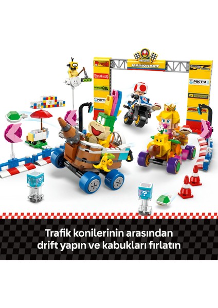 ® Super Mario™ Mario Kart™ – Baby Peach ve Grand Prix Seti 72036 - 8 Yaş & Üzeri Çocuklar için Oyuncak Yapım Seti (823 P)