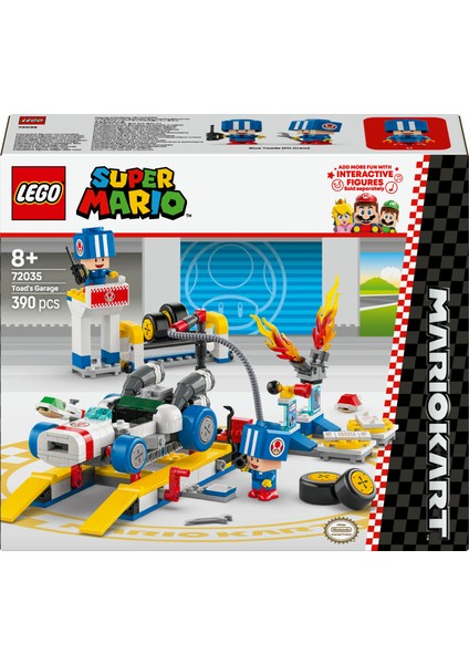 ® Super Mario™ Mario Kart™ – Toad'un Garajı 72035 - 8 Yaş & Üzeri Çocuklar için Yaratıcı Oyuncak Yapım Seti (390 P)