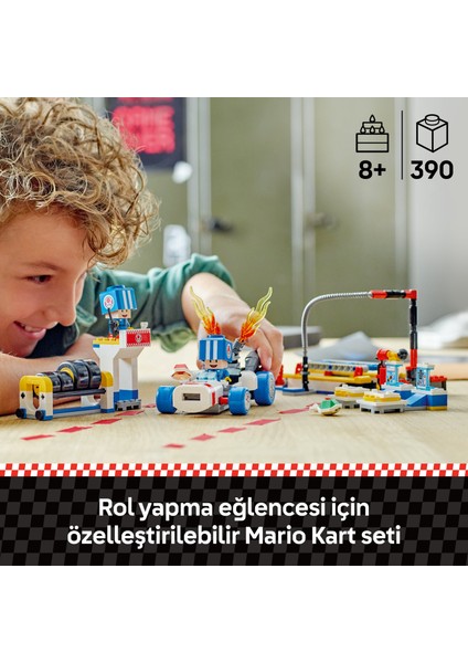 ® Super Mario™ Mario Kart™ – Toad'un Garajı 72035 - 8 Yaş & Üzeri Çocuklar için Yaratıcı Oyuncak Yapım Seti (390 P)