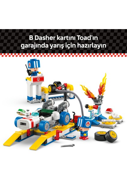 ® Super Mario™ Mario Kart™ – Toad'un Garajı 72035 - 8 Yaş & Üzeri Çocuklar için Yaratıcı Oyuncak Yapım Seti (390 P)