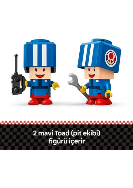 ® Super Mario™ Mario Kart™ – Toad'un Garajı 72035 - 8 Yaş & Üzeri Çocuklar için Yaratıcı Oyuncak Yapım Seti (390 P)