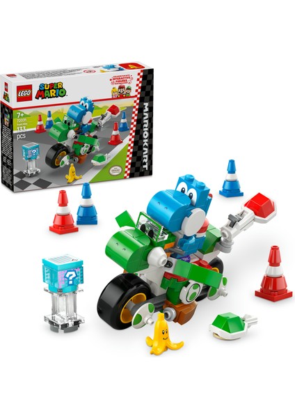 ® Super Mario™ Mario Kart™ – Yoshi Bike 72031 - 7 Yaş & Üzeri Çocuklar için Yaratıcı Oyuncak Yapım Seti (133 P)