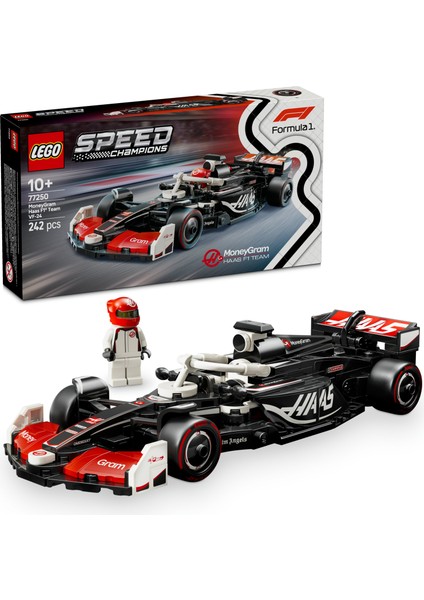 ® Speed Champions MoneyGram Haas F1® Team VF-24 Yarış Arabası 77250 - 10 Yaş & Üzeri Çocuklar için Oyuncak Yapım Seti (242 P)