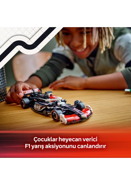 ® Speed Champions MoneyGram Haas F1® Team VF-24 Yarış Arabası 77250 - 10 Yaş & Üzeri Çocuklar için Oyuncak Yapım Seti (242 P)