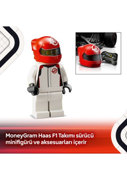 ® Speed Champions MoneyGram Haas F1® Team VF-24 Yarış Arabası 77250 - 10 Yaş & Üzeri Çocuklar için Oyuncak Yapım Seti (242 P)