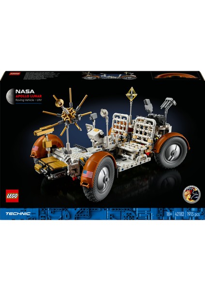 ® Technic NASA Apollo Ay Taşıtı - LRV 42182 - Yetişkinler için Koleksiyonluk Yaratıcı Model Yapım Seti (1913 Parça)