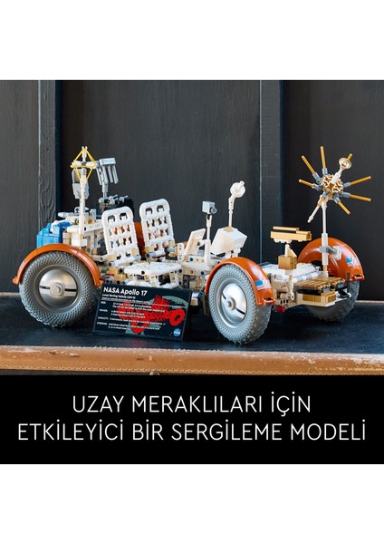 ® Technic NASA Apollo Ay Taşıtı - LRV 42182 - Yetişkinler için Koleksiyonluk Yaratıcı Model Yapım Seti (1913 Parça)