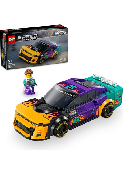 ® Speed Champions NASCAR® Next Gen Chevrolet Camaro ZL1 76935 - 9 Yaş & Üzeri Çocuklar için Oyuncak Model Yapım Seti (328 P)
