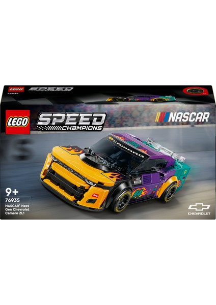 ® Speed Champions NASCAR® Next Gen Chevrolet Camaro ZL1 76935 - 9 Yaş & Üzeri Çocuklar için Oyuncak Model Yapım Seti (328 P)