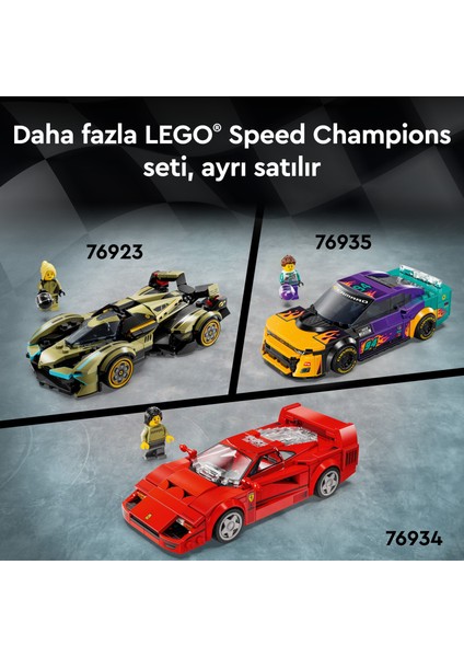 ® Speed Champions NASCAR® Next Gen Chevrolet Camaro ZL1 76935 - 9 Yaş & Üzeri Çocuklar için Oyuncak Model Yapım Seti (328 P)