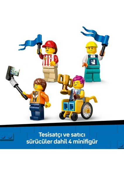 ® City Senin Kuralların: Yarış Arabası Rampa Parçası 60460 - 6 Yaş & Üzeri Çocuklar için Yaratıcı Oyuncak Yapım Seti (436 Pr)