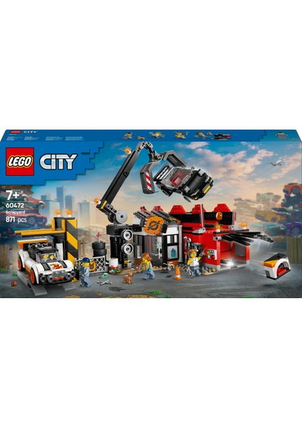 ® City Hurdalık ve Arabalar 60472 - 7 Yaş & Üzeri Çocuklar için Yaratıcı Oyuncak Yapım Seti (871 Parça)