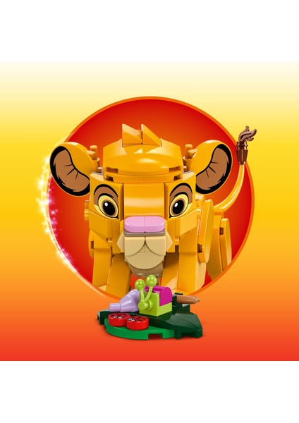 ® │ Disney Yavru Aslan Kral Simba 43243 - 6 Yaş & Üzeri Çocuklar için Yaratıcı Oyuncak Yapım Seti (222 Parça)