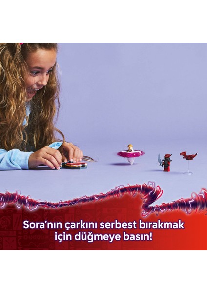 ® NINJAGO® Sora’nın Ejderha Spinjitzu Topacı 71824 - 6 Yaş & Üzeri Çocuklar için Yaratıcı Oyuncak Yapım Seti (56 Parça)