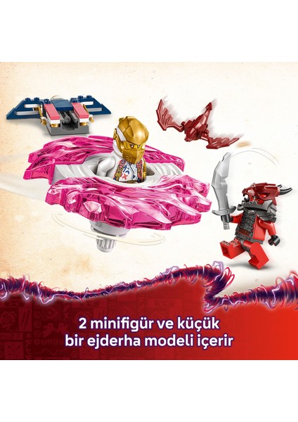 ® NINJAGO® Sora’nın Ejderha Spinjitzu Topacı 71824 - 6 Yaş & Üzeri Çocuklar için Yaratıcı Oyuncak Yapım Seti (56 Parça)