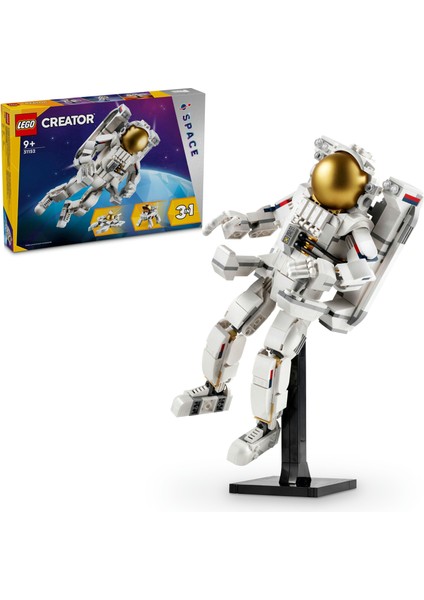 ® Creator 3’ü 1 Arada Uzay Astronotu 31152 - 9 Yaş & Üzeri Çocuklar için Yaratıcı Oyuncak Yapım Seti (647 Parça)