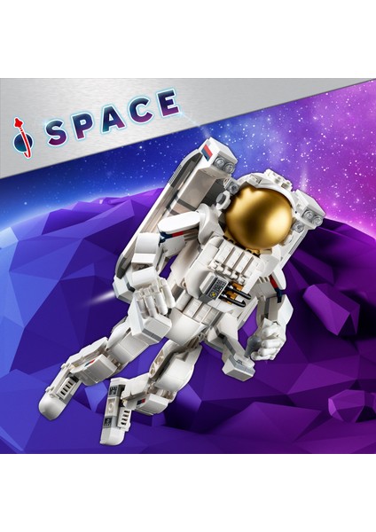 ® Creator 3’ü 1 Arada Uzay Astronotu 31152 - 9 Yaş & Üzeri Çocuklar için Yaratıcı Oyuncak Yapım Seti (647 Parça)