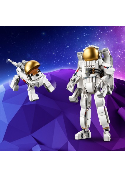 ® Creator 3’ü 1 Arada Uzay Astronotu 31152 - 9 Yaş & Üzeri Çocuklar için Yaratıcı Oyuncak Yapım Seti (647 Parça)