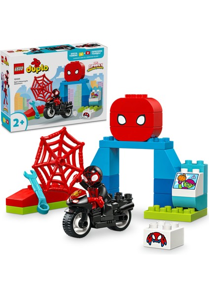 ® DUPLO® │ Disney Spin'in Motosiklet Macerası 10424 - 2 Yaş & Üzeri Çocuklar için Eğitici Oyuncak Yapım Seti (24 Parça)