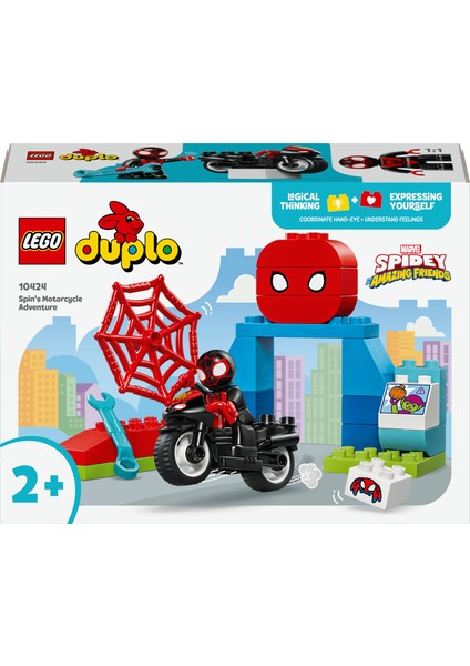 ® DUPLO® │ Disney Spin'in Motosiklet Macerası 10424 - 2 Yaş & Üzeri Çocuklar için Eğitici Oyuncak Yapım Seti (24 Parça)