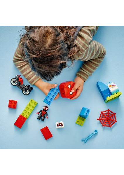 ® DUPLO® │ Disney Spin'in Motosiklet Macerası 10424 - 2 Yaş & Üzeri Çocuklar için Eğitici Oyuncak Yapım Seti (24 Parça)