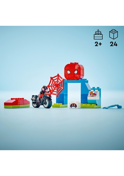 ® DUPLO® │ Disney Spin'in Motosiklet Macerası 10424 - 2 Yaş & Üzeri Çocuklar için Eğitici Oyuncak Yapım Seti (24 Parça)