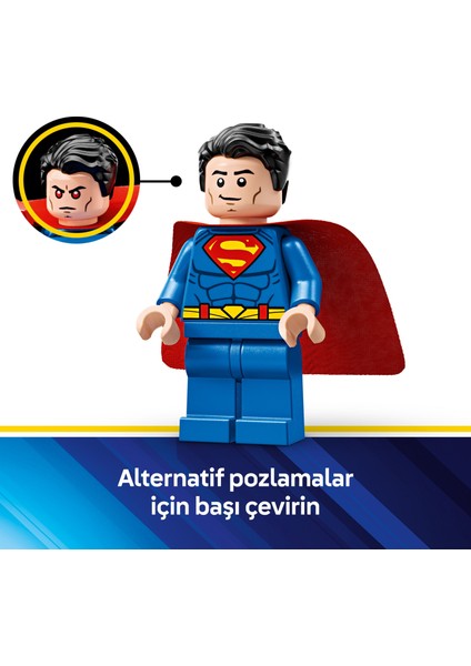 ® DC Batman™ Superman™ Robotu, Lex Luthor™’a Karşı 76302 - 6 Yaş & Üzeri Çocuklar için Oyuncak Yapım Seti (120 Parça)