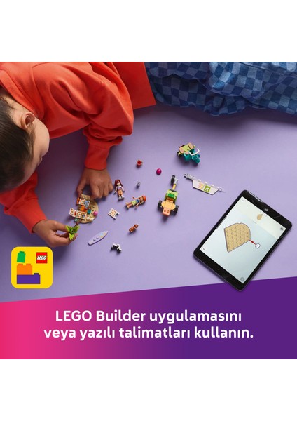 ® Friends Sörfçü Köpekler ve Scooter Macerası 42641 - 6 Yaş & Üzeri Çocuklar için Yaratıcı Oyuncak Yapım Seti (113 Parça)