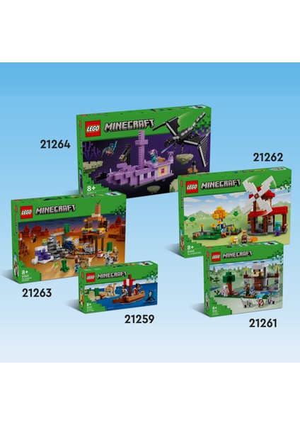 ® Minecraft® Kiraz Çiçeği Bahçesi 21260 - 8 Yaş & Üzeri Video Oyunu Seven Çocuklar için Yaratıcı Oyuncak Yapım Seti (304 Pr)